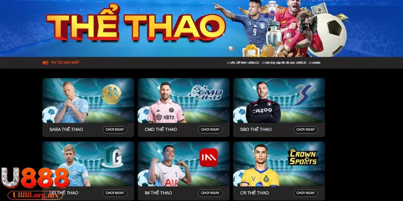 Tưng bừng đón lĩnh các kèo Thể thao